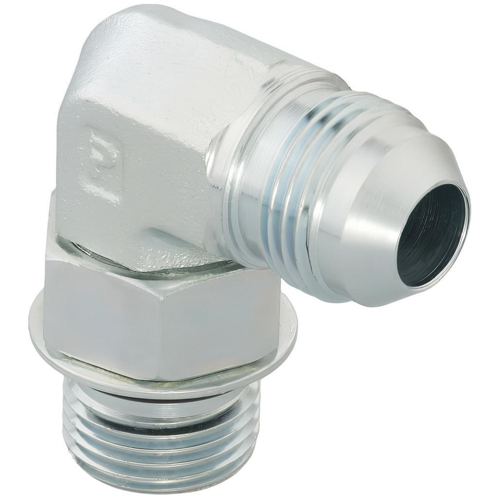 PARKER Parker 4-6 C5OX-S Steel Flared Tube Elbow 1/4 in Od 90 Deg