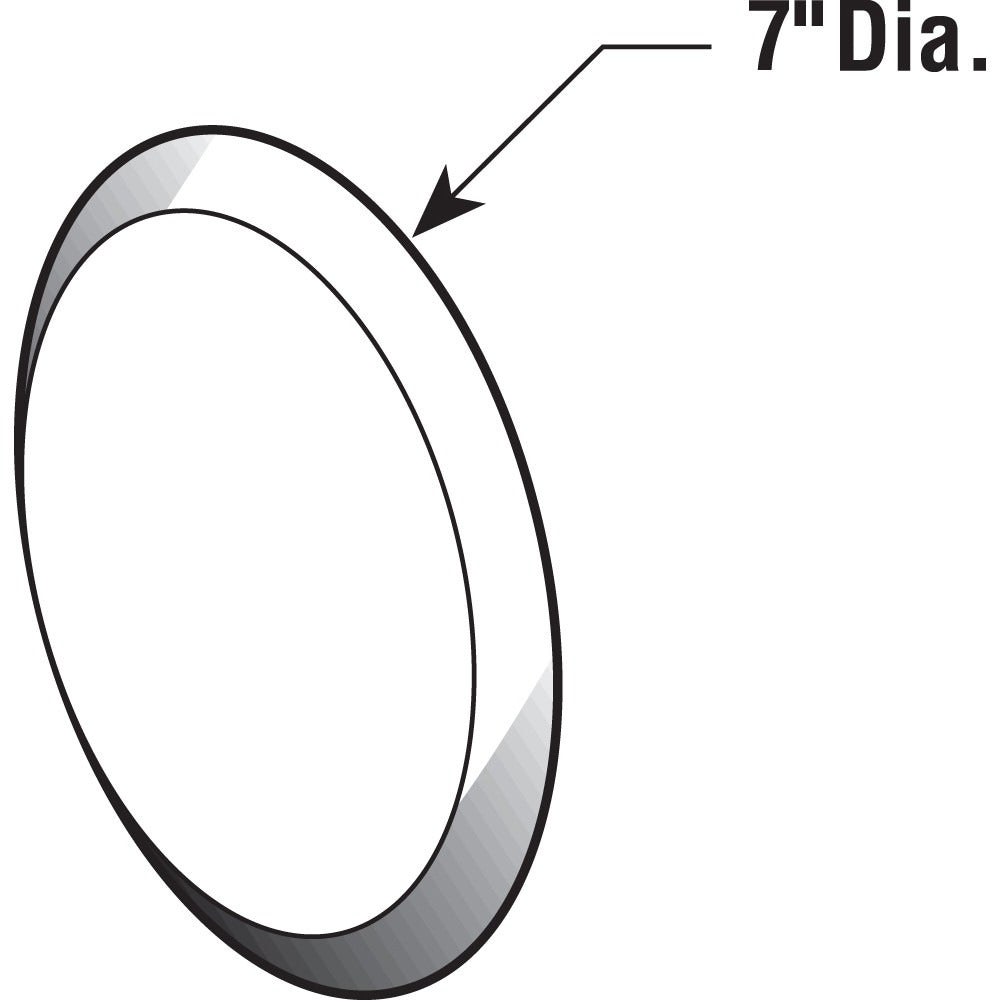 PRIME-LINE Prime-Line MP9265 vinyl circular wall protector with self-adhesive backing 7 inch (pack of 5)