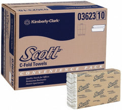 KIMBERLY-CLARK Scott 03623 C-fold Paper Towels 1 Ply White 9 Pack