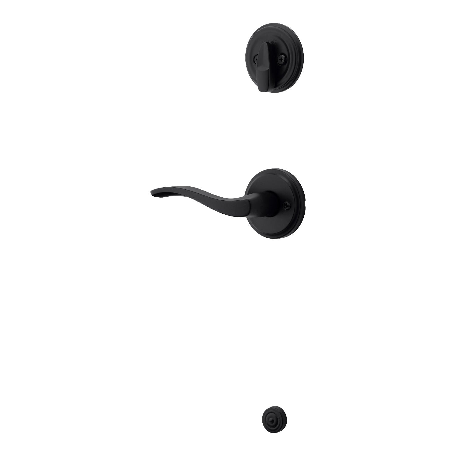 KWIKSET Kwikset 966SELLH-514.UNIV Sedona Lever Handleset Trim Matte Black