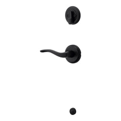 KWIKSET Kwikset 966SELLH-514.UNIV Sedona Lever Handleset Trim Matte Black