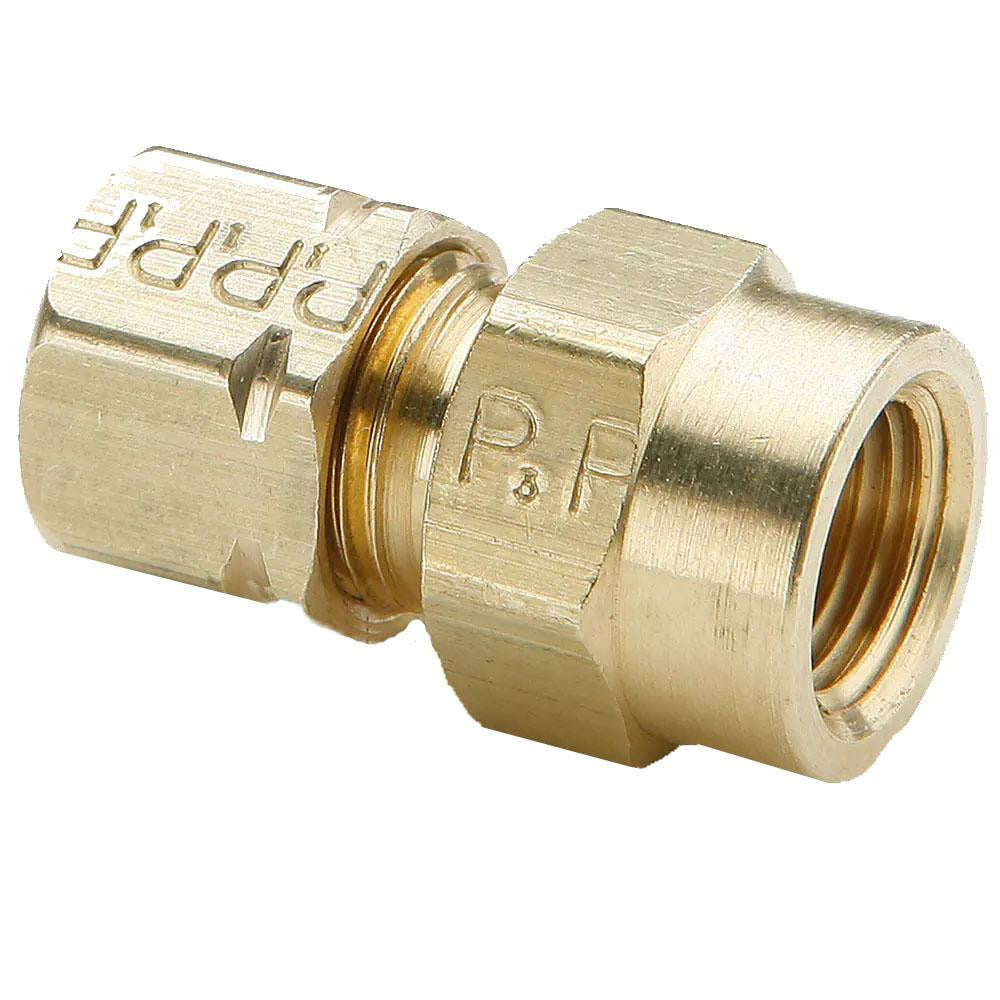 PARKER Parker 66CA-8-6 Compression Tube Connector Brass Nptf