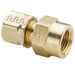PARKER Parker 66CA-2-2 Compression Tube Connector 1/8-27 Fnpt Brass