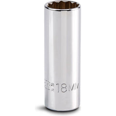 PROTO Proto J5018M 18mm 12-point Deep Hand Socket 3/8 Drive