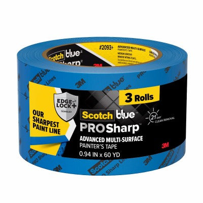 3M 3M Company 2093+-24AC3 Painters Tape 0.94in X 60yd 3 Pack