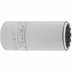 PROTO Proto J4710MN 10mm 12-point 1/4 Drive Hand Socket