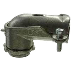 HALEX Halex 91100 3/8 in. clamp 90 degree armored cable/conduit connector (pack)