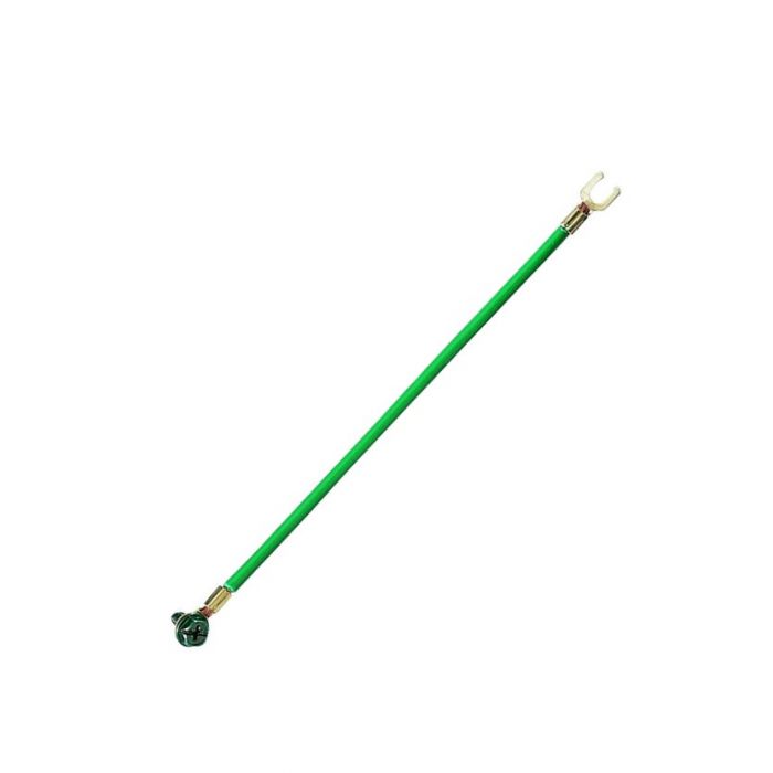 IDEAL IDEAL 30-3184 Fork/Ring Terminal Grounding Tail, 12 AWG, 8 Inch Length, Green