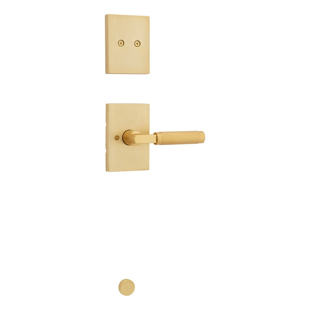 KWIKSET Kwikset 973PVLRCT-4 Dummy Lever Prava Rectangular Rose Satin Brass