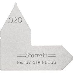 STARRETT Starrett 63436 Radius Gage Leaf 0.02 Inch