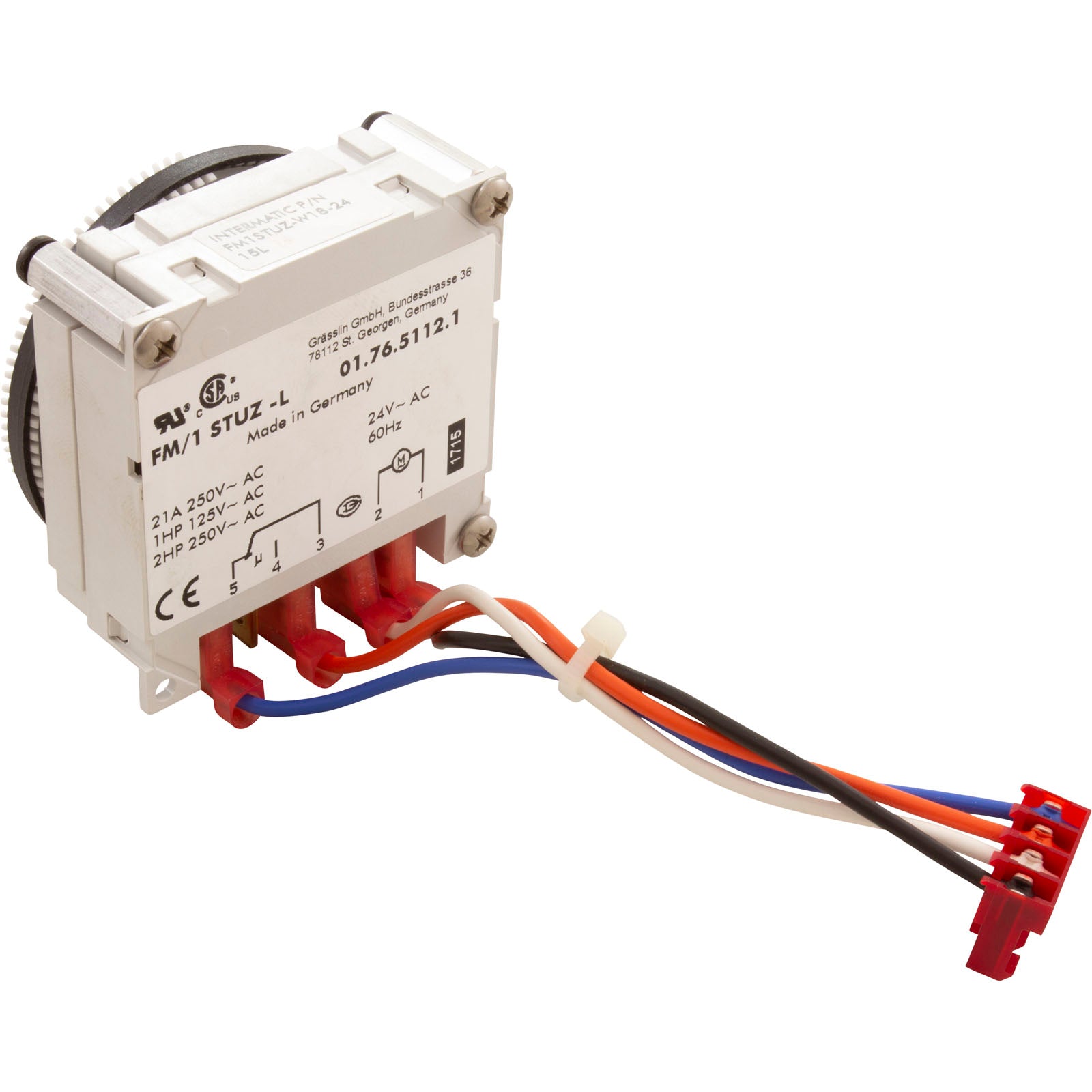 PENTAIR Pentair TMRLX Timer Mechanical 24-Hour SPDT Panel Mount 24 VAC