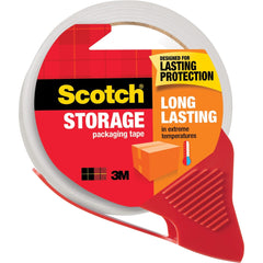 3M 3M MMM3650SRD Long-Lasting Storage/Packaging Tape (1.88 in x 38.2 yd, 1 Roll, Dispenser Included)