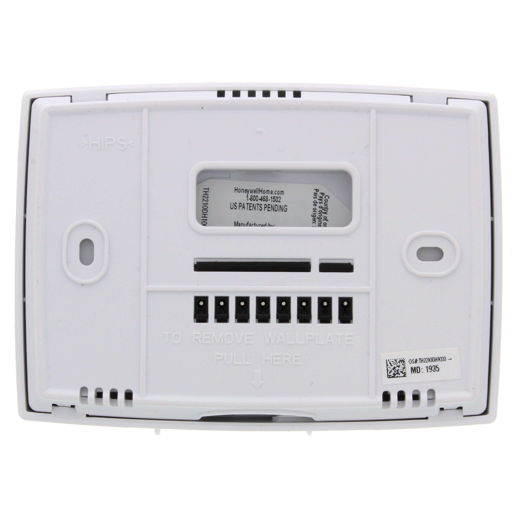HONEYWELL HOME Honeywell Home TH2210DH1000 Pro 2000 Horizontal Programmable Thermostat 24V (Horizontal) TH2110DH1002