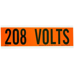 BRADY Brady 44106 Conduit and Voltage Marker 208 Volts (9 in x 2.25 in)
