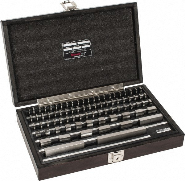 STARRETT Starrett 92913 Steel Gage Block Set Grade 0 81 Piece