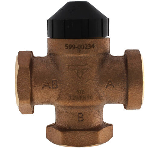 SIEMENS Siemens 599-00234 Zone Valve, 3 Way, 1/2 NPT, 4 Cv