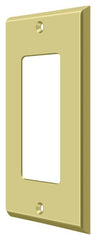 DELTANA Deltana SWP4754U3 Single Rocker Switch Plate Brass
