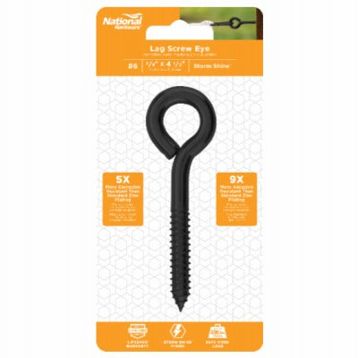 NATIONAL HARDWARE National Mfg N820-103 Lag Screw Eye 3/8x4.5in 10-pack