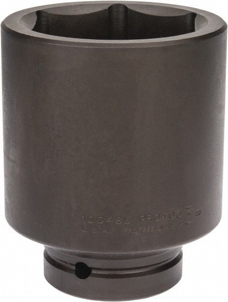 PROTO Proto J10048L Impact Socket 1 in Drive 3 in 6-point