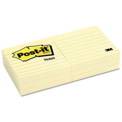 3M 3M 630-6PK Post-it Lined Notes 3 x 3 6/Pack MMM6306PK