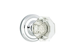 EMTEK Emtek 8100OTUS26 Old Town Glass Passage Knob Polished Chrome