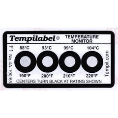 TEMPIL Tempil 26703 Temp Indicating Label 88 93 99 104C 10 Pack