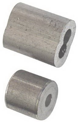 NATIONAL HARDWARE National Mfg N283-887 Aluminum Ferrules Stops 3/32 in 2 Pack