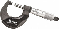 STARRETT Starrett T444.1XRL-1 Outside Micrometer 1 in Ratchet Stop