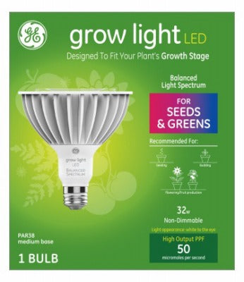 GE G E Lighting 93101232 PAR38 Led Grow Lamp 32W