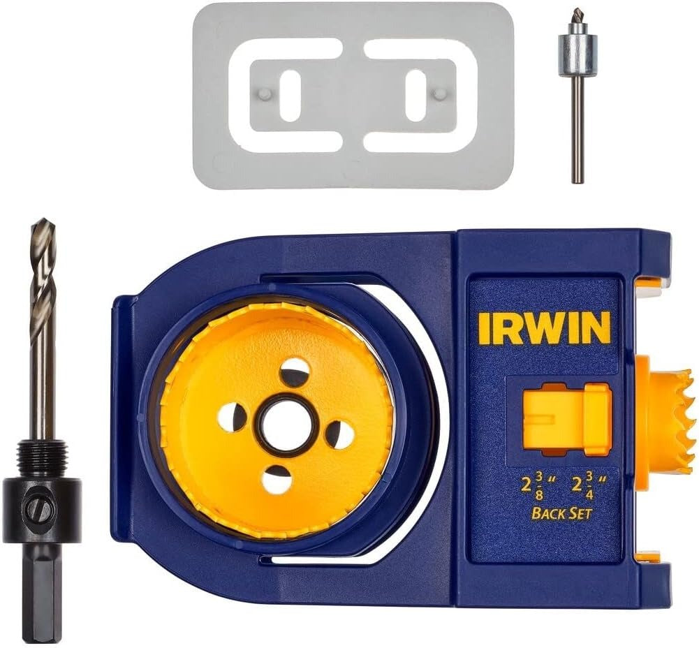 IRWIN Irwin 3111002 Door Lock Installation Kit Bi-Metal (1 Pack)