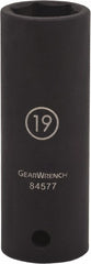 GEARWRENCH Gearwrench 84577N Impact Socket 1/2 in Drive 19mm 6-pt