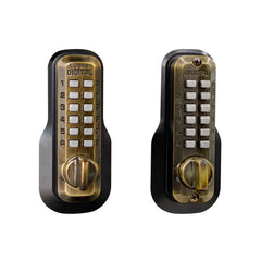 LOCKEY Lockey M210ABDC Mechanical Keyless Deadbolt Antique Brass