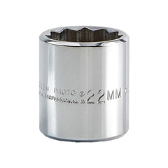 PROTO Proto J5222M 22mm 12-point 3/8 Drive Hand Socket