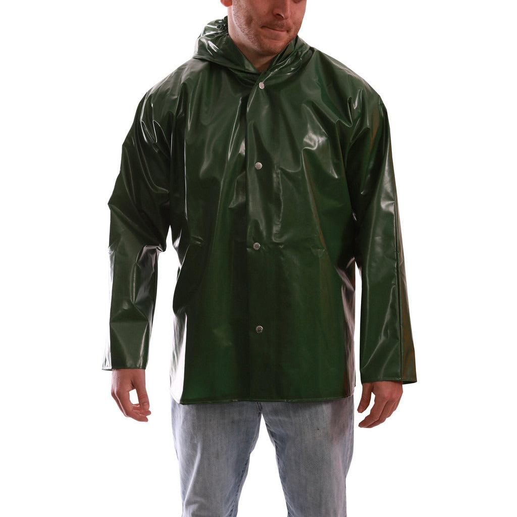 TINGLEY Tingley J22168.SM Rain Jacket Small Green Nylon
