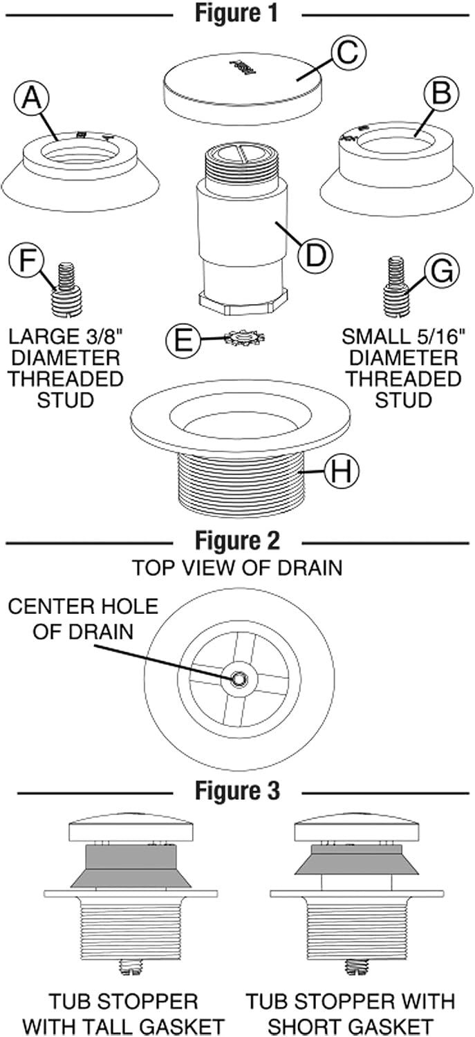 DANCO Danco 80811 Touch-Toe Tub Stopper 2 in (80811)