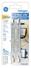 GE G E Lighting 85048 500W T3 Halogen Lamp R7s Base 2 Pack