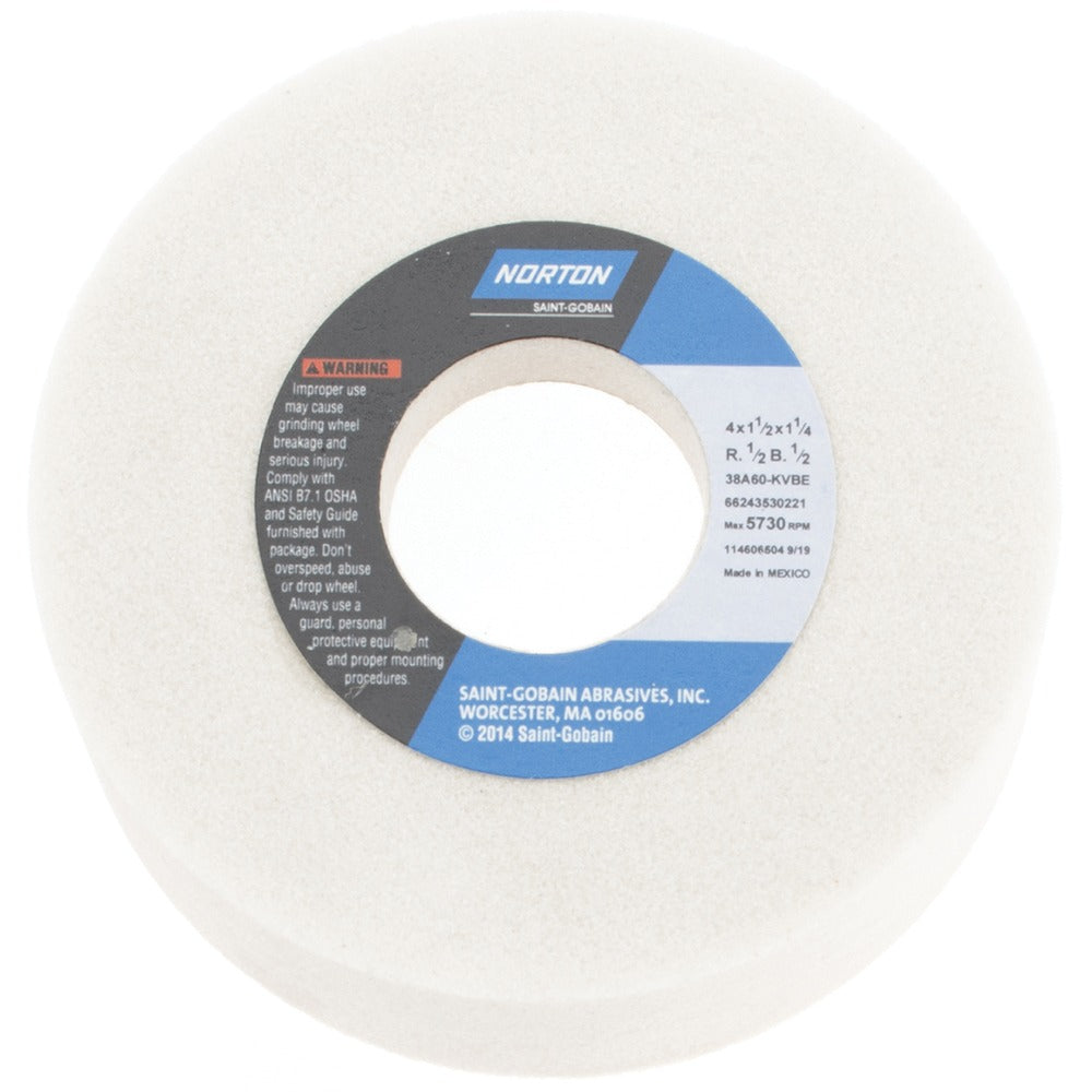 NORTON Norton 66243530221 Type 6 Grinding Wheel 4 in 60 Grit