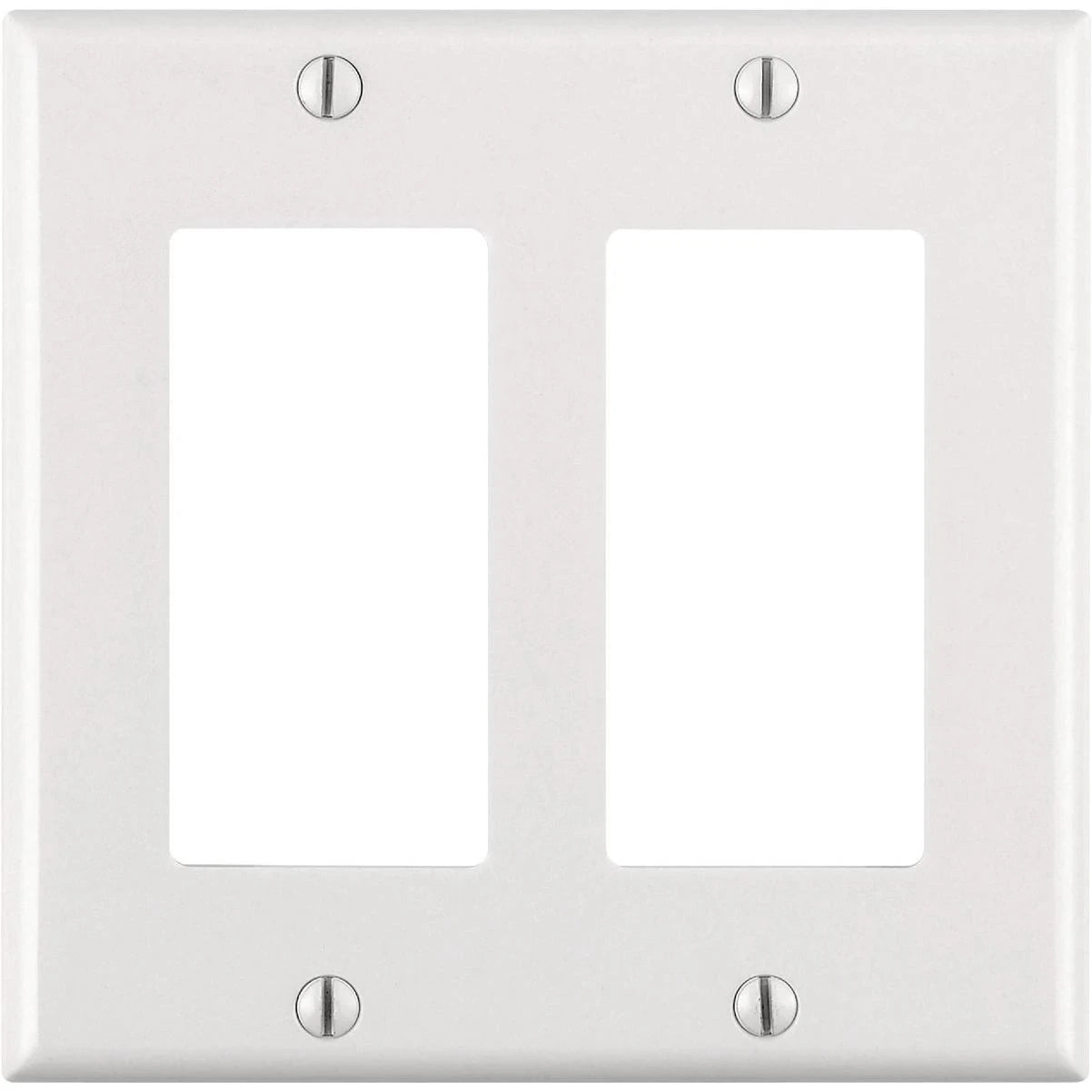 LEVITON Leviton RA2-80409-2AW Decora Antimicrobial 2-Gang Wall Plate (1-Pack)