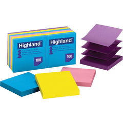 3M 3M MMM6549PUB Self-sticking Bright Pop-up Notepads (3 x 3 / 12 Pack)