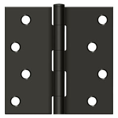 DELTANA Deltana S44U10B-R Square Hinge 4x4 Oil Rubbed Bronze