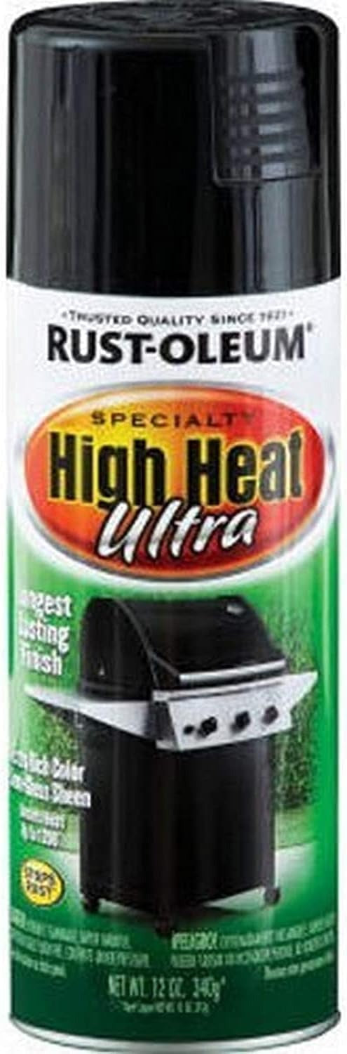 RUST-OLEUM Rust-Oleum 241169 High Heat Ultra Enamel Spray 1200°F (12 Ounce Pack of 1)