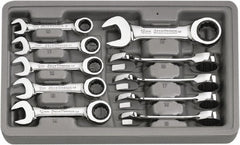 GEARWRENCH Gearwrench 9520D Ratcheting Combo Wrench Set 10 Pc Metric