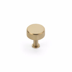 SCHAUB Schaub 5002-SSB Knurled Cabinet Knob Satin Brass