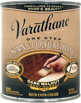 RUST-OLEUM Rust-oleum 225250H Dark Walnut Stain Polyurethane Qt