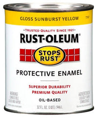 RUST-OLEUM Rust-oleum 7747-502 Enamel Paint Sunburst Yellow 1 Qt