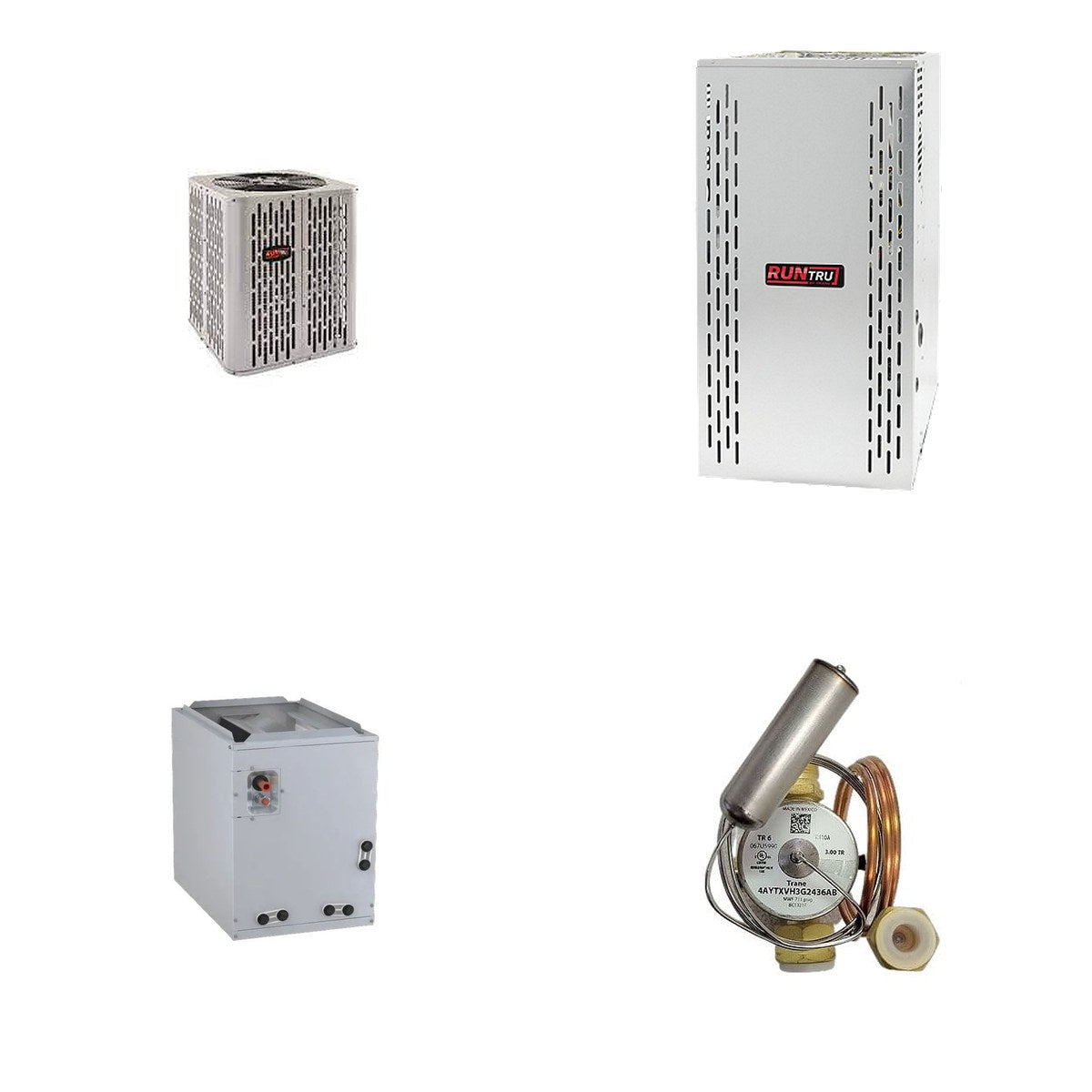 TRANE TRANE 48000 BTU R-454B 15.2 SEER2 Central Heat Pump + Furnace + Coil