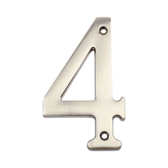 PAMEX Pamex DD074S4SN House Number 4 Inch Satin Nickel