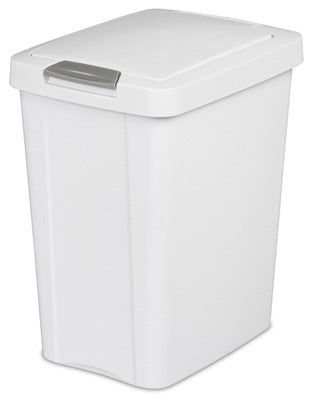 STERILITE Sterilite 10438004 Touch Top Wastebasket 7.5 Gallon Slim