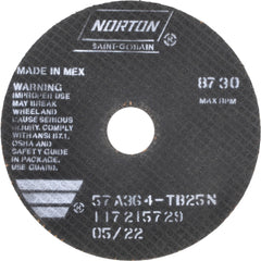 NORTON Norton 66252922676 Cut-off Wheel 7 in Aluminum Oxide 36 Grit