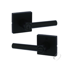 KWIKSET Kwikset 740MILSQT-514S Milan Lever Entry Lock Matte Black